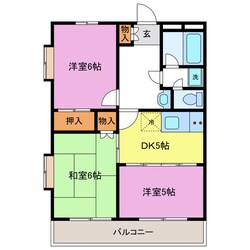 シャトー望月Ｃ棟の物件間取画像